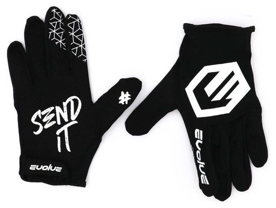 Pair of Evolve Send IT Gloves Black / White