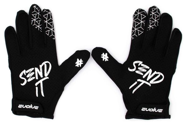 Pair of Evolve Send IT Gloves Black / White
