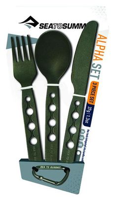 Sea to Summit Alphaset Grey Ultra Lightweight Bestekset