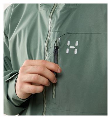Giacca impermeabile Haglöfs Alert Gore-Tex verde da uomo
