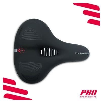 Selle de vélo Femme/Homme - Gel Premium Royal - Confort - Noir