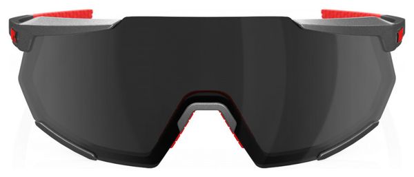 100% Racetrap 3.0 Grigio - Lente a specchio nera