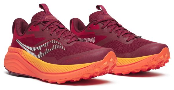 Chaussures de Trail Running Femme Saucony Xodus Ultra 3 Rouge Orange