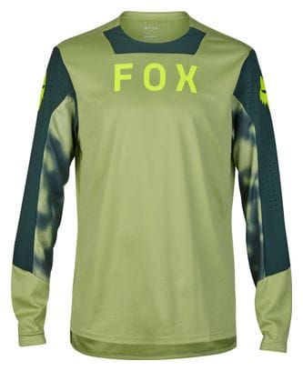 Maillot Manches Longues Fox Defend Taunt Vert