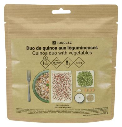 Decathlon Nutrition Gedehydrateerde Quinoa Maaltijd met Peulvruchten - 120 g