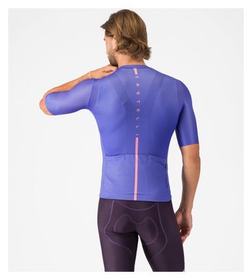 Maglia a maniche corte Castelli Drittone viola da uomo