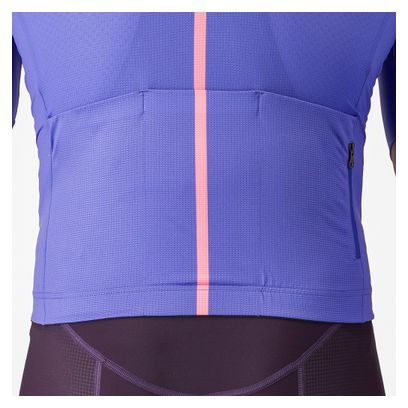 Maglia a maniche corte Castelli Drittone viola da uomo