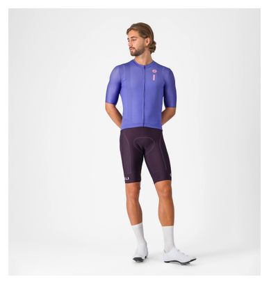 Maglia a maniche corte Castelli Drittone viola da uomo