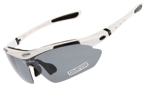 Lunettes de cyclisme polarisées Rockbros 10002 - Blanc