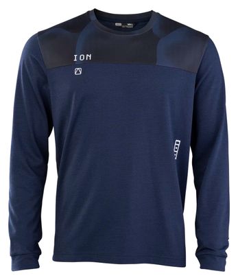 ION Traze Amp Heren Blauw MTB Trui met lange mouwen