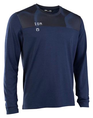 ION Traze Amp Heren Blauw MTB Trui met lange mouwen