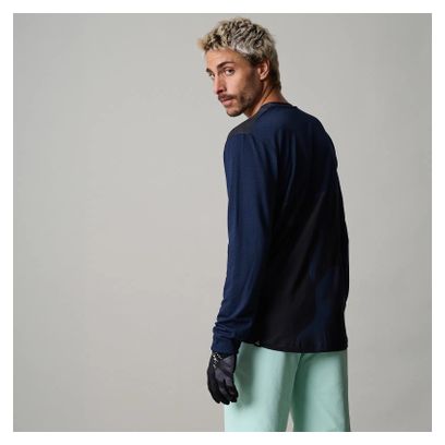 ION Traze Amp Heren Blauw MTB Trui met lange mouwen