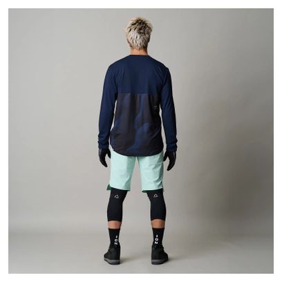 ION Traze Amp Heren Blauw MTB Trui met lange mouwen