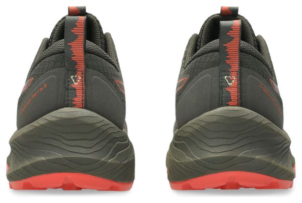 Asics Trabuco Terra 3 Khaki/Rot Herren Trailrunning-Schuh