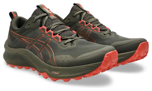 Asics Trabuco Terra 3 Khaki/Rot Herren Trailrunning-Schuh
