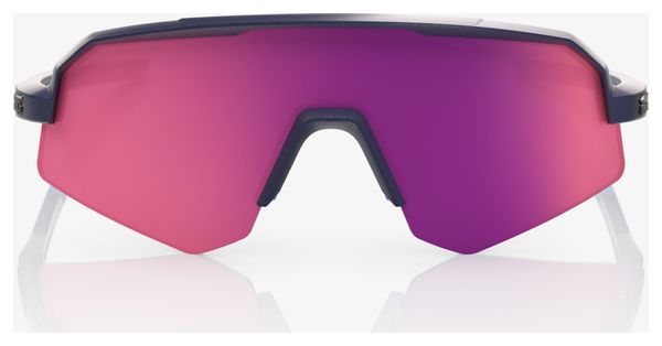 Occhiali 100% Slendale SL Satin Storm Metallic/Lenti Purple Mirror