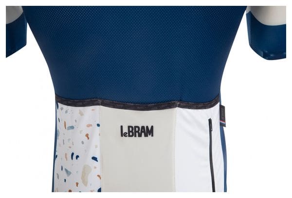 LeBram Terrazzo Blue Short Sleeve Jersey Tailored Fit