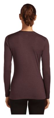 Baselayer Icebreaker Merino 200 Oasis Marron Femme