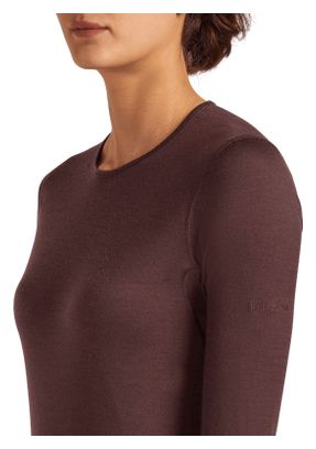 Baselayer Icebreaker Merino 200 Oasis Marron Femme