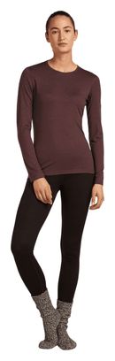 Baselayer Icebreaker Merino 200 Oasis Marron Femme