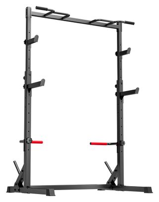 Power rack home fitness muscolazione stazione completa barra per trazioni Nero