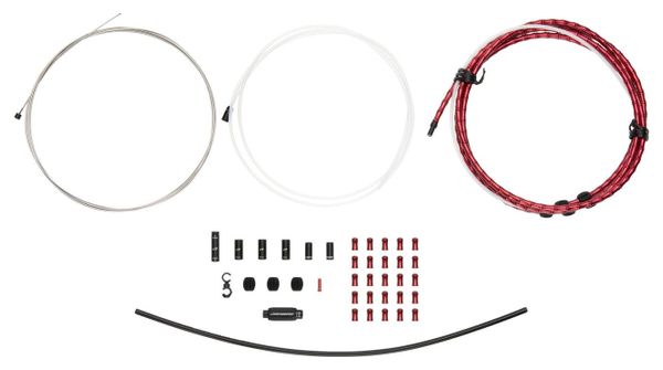 Kit Câble et Gaine pour Dérailleur Jagwire 1x Elite Link Shift Kit Rouge
