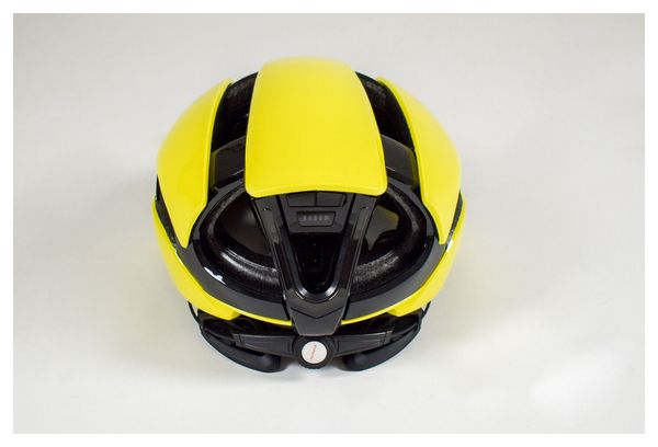 Casque vélo route intelligent jaune