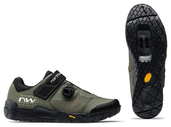 Zapatillas MTB Northwave Overland Plus Verde Caqui