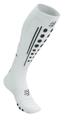 Calzini Compressport Full Socks Aero 2.0 Bianco/Nero