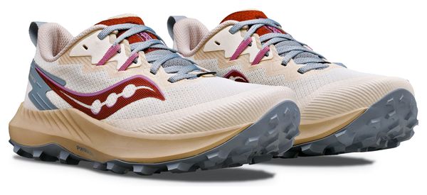 Scarpe da Trail Running Donna Saucony Peregrine 14 Beige Pink