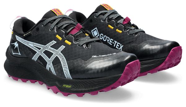 Chaussures de Trail Running Femme Asics Gel Trabuco 12 GTX Noir Rose