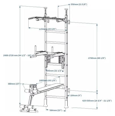 Espalier de gymnastique BenchK 523W