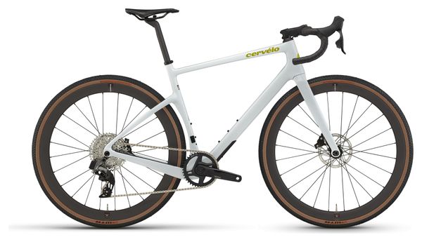 Gravel Bike Cervélo Áspero Sram Rival XPLR eTap AXS 12V 700 mm Blanc