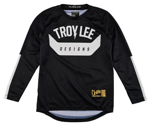 Maillot de manga larga para niños Troy Lee Designs Flowline Aircore Negro