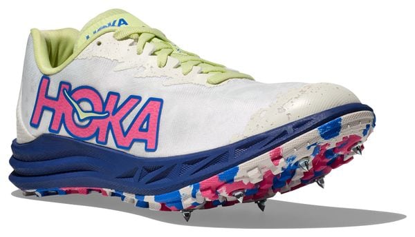 Chaussures d'Athlétisme Hoka Crescendo XC Blanc/Bleu/Rose Unisexe