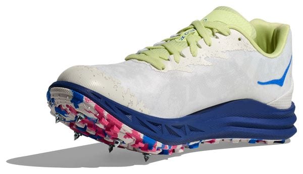 Chaussures d'Athlétisme Hoka Crescendo XC Blanc/Bleu/Rose Unisexe