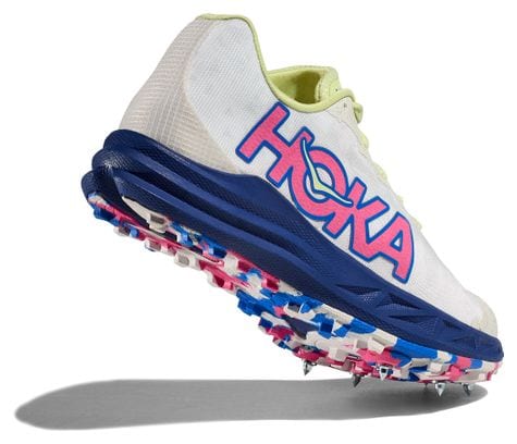 Hoka Crescendo XC Hardloopschoenen Wit/Blauw/Roze Unisex