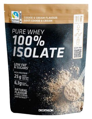 Bebida proteica Decathlon Nutrition Whey 100% Isolate Cookie &amp; Cream 900g