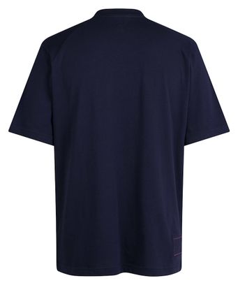 Rapha Katoen Logo Blauw Heren-T-shirt Korte Mouw