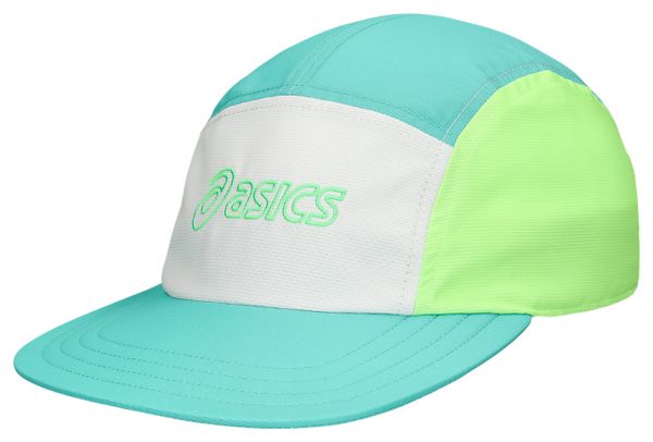Asics 5-Panel Cap, Green/White