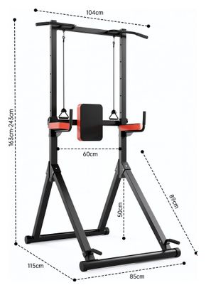 Machine de vibration B Tractions Dips Compact