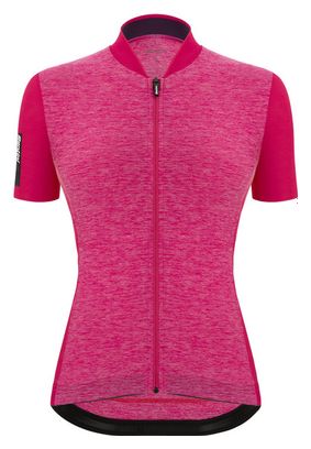 Damen Kurzarmtrikot Santini Colore Puro Rose