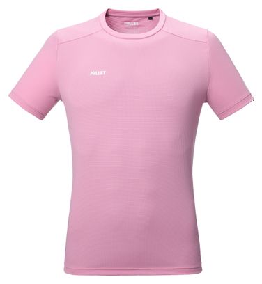 Maglietta tecnica Millet Fusion rosa da uomo