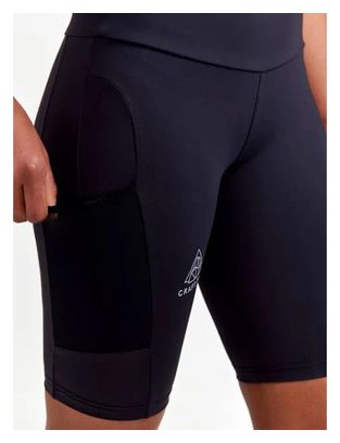 Culotte corto con tirantes <strong>Craft Pro Trail</strong>para mujer Negro