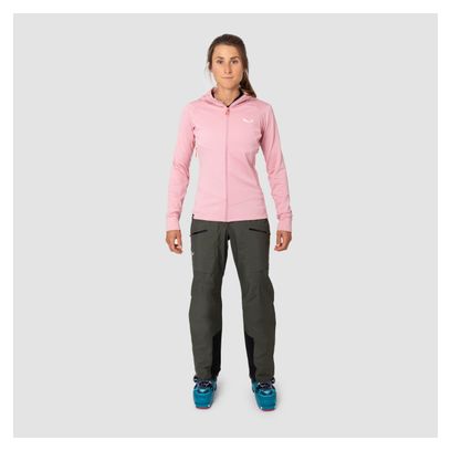 Salewa Puez Polarlite Hooded Fleece Pink