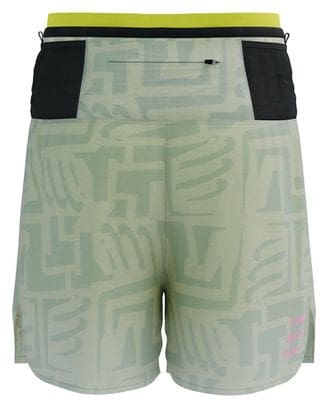 Compressport Trail Racing 2-in-1 Shorts Geel