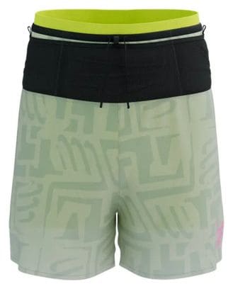 Compressport Trail Racing 2-in-1 Shorts Yellow