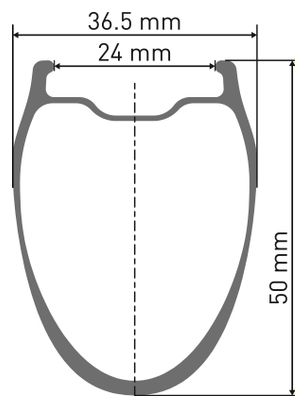 DT Swiss GRC 1400 Dicut 50 700 mm Achterwiel | 12x142 mm | Center Lock