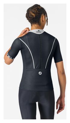 Maillot Manches Courtes Castelli Anima Flow Noir Femme