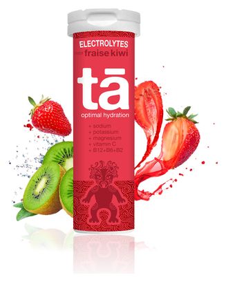 TA ENERGY Hydration Pack Trinkflasche + 3 Tuben Elektrolyte Erdbeer-Kiwi / Zitrone / Wassermelone